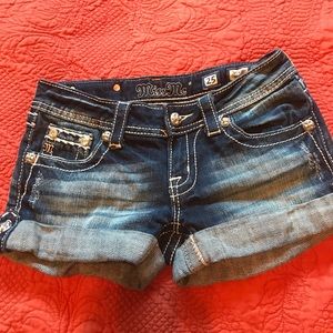 Miss Me denim shorts.  Size 25.